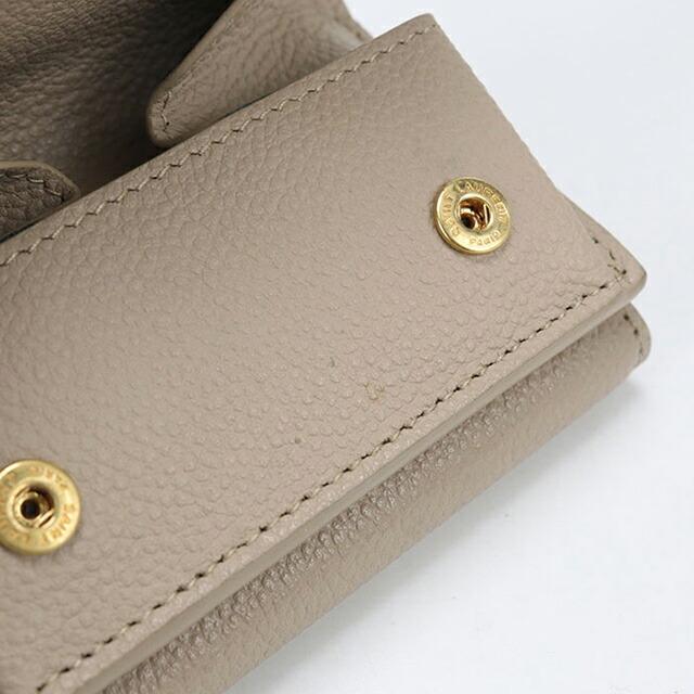 SAINT LAURENT 中古 サンローラン 三つ折り財布 三折財布 レディース