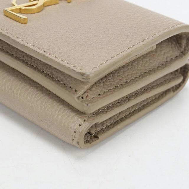 SAINT LAURENT 中古 サンローラン 三つ折り財布 三折財布 レディース