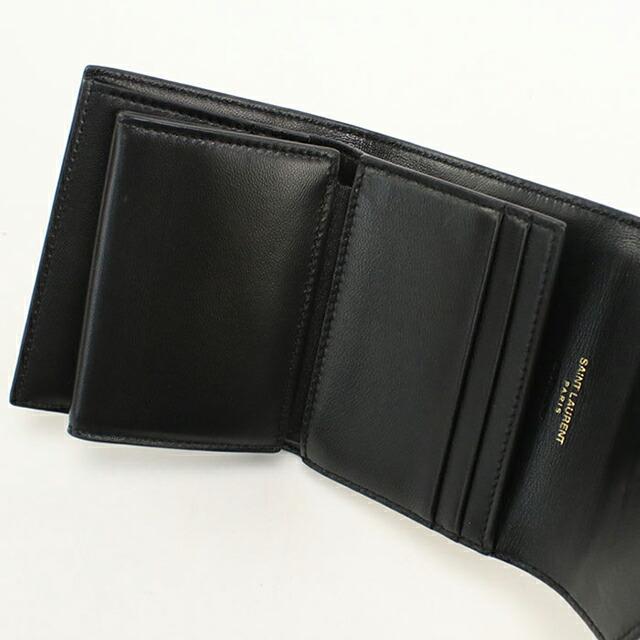 SAINT LAURENT 中古 サンローラン 三つ折り財布 三折財布 レディース