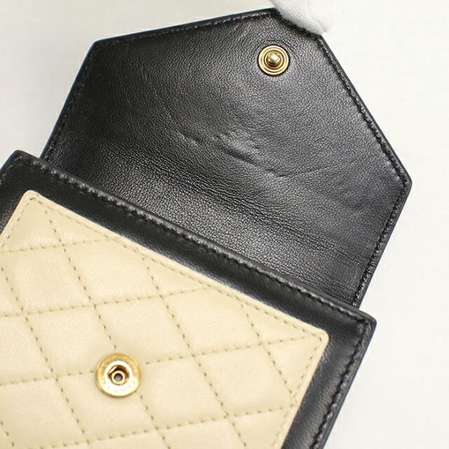 SAINT LAURENT 中古 サンローラン 三つ折り財布 三折財布 レディース