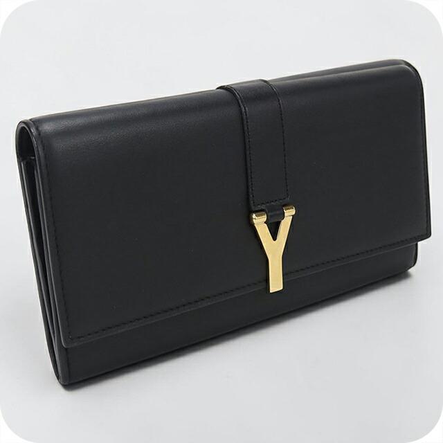 SAINT LAURENT 中古 サンローラン 長財布二折 レディース ブランド Y