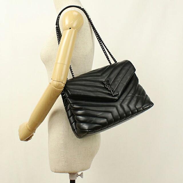 SAINT LAURENT ブラックショルダーバッグ SAINT LAURENT 中古 サンローラン ショルダーバッグ レディース