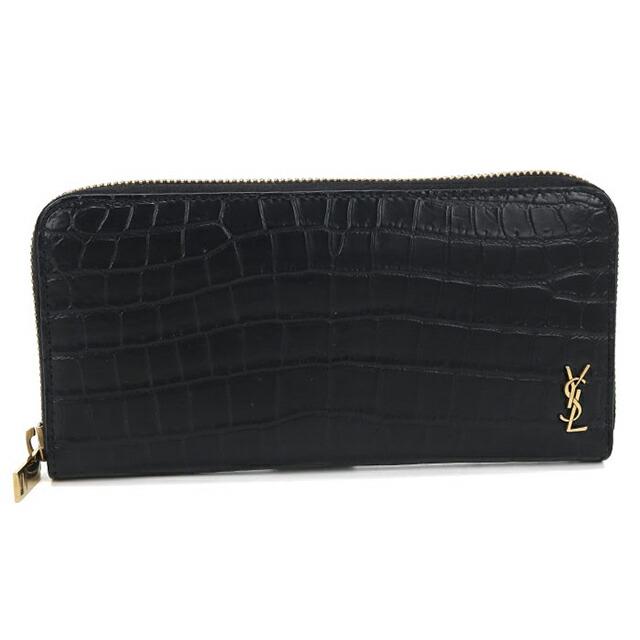 SAINT LAURENT 中古 サンローラン 長財布ラウンドファスナー