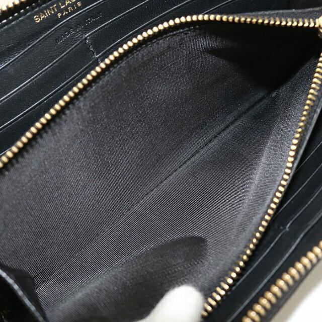 SAINT LAURENT 中古 サンローラン 長財布ラウンドファスナー