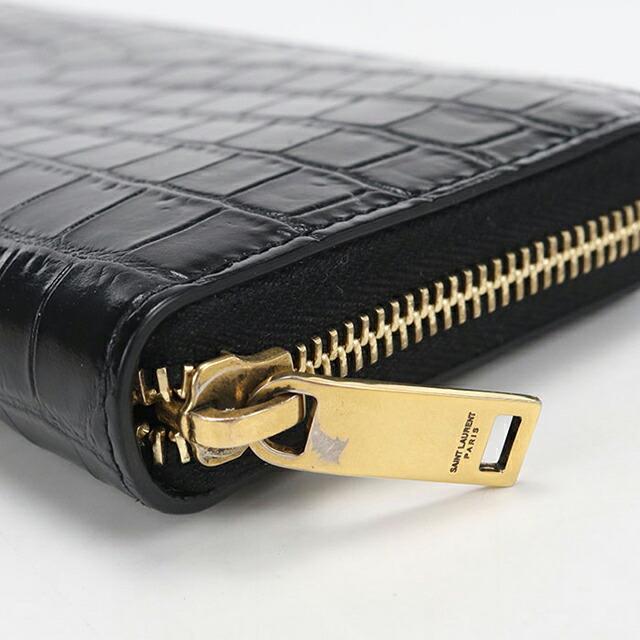 SAINT LAURENT 中古 サンローラン 長財布ラウンドファスナー