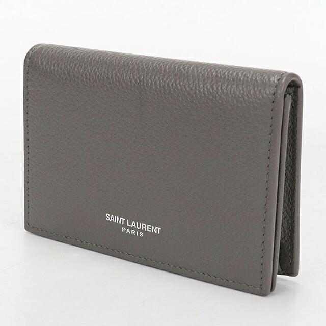 【未使用級】サンローラン 名刺入れ カード入れ メンズ レザー 黒 468994 SAINT LAURENT 中古 サンローラン 名刺入れ メンズ ブランド ビジネス