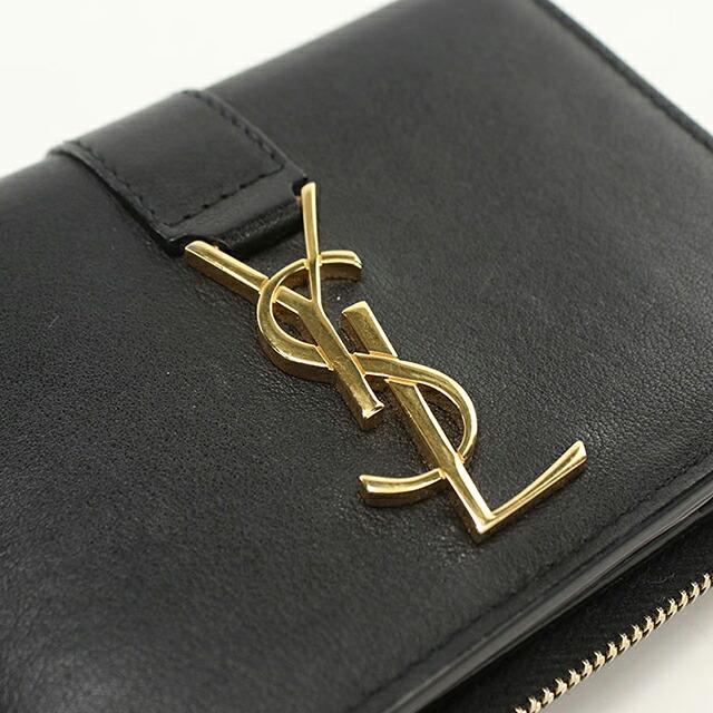 SAINT LAURENT 中古 サンローラン 二つ折り財布 二折財布 コンパクト