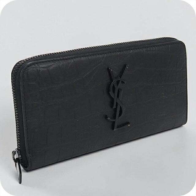 SAINT LAURENT 中古 サンローラン 長財布ラウンドファスナー