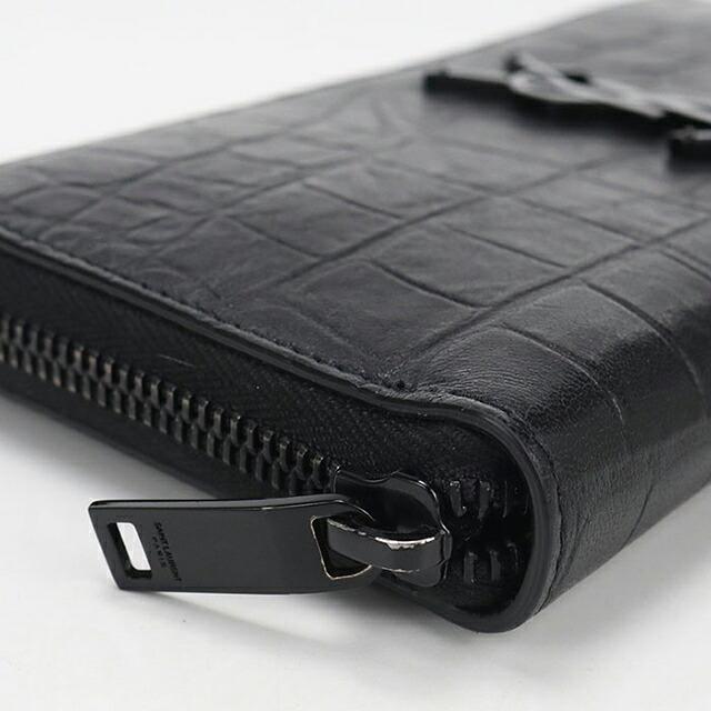 SAINT LAURENT 中古 サンローラン 長財布ラウンドファスナー
