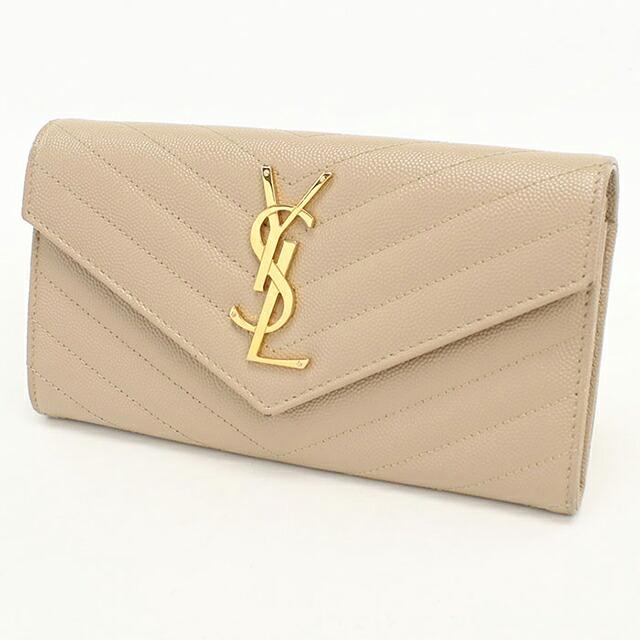 SAINT LAURENT 中古 サンローラン 長財布二折 レディース ブランド