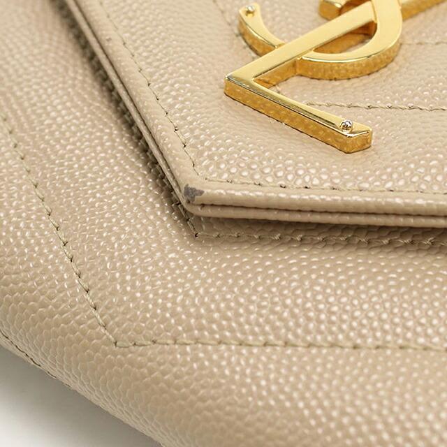 SAINT LAURENT 中古 サンローラン 長財布二折 レディース ブランド