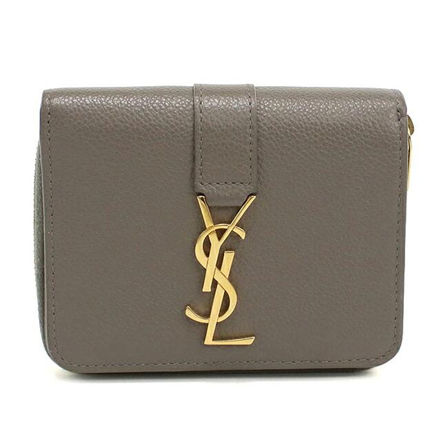 Saint Laurent サンローラン　二つ折り財布 SAINT LAURENT 中古 サンローラン 二つ折り財布 二折財布 コンパクト