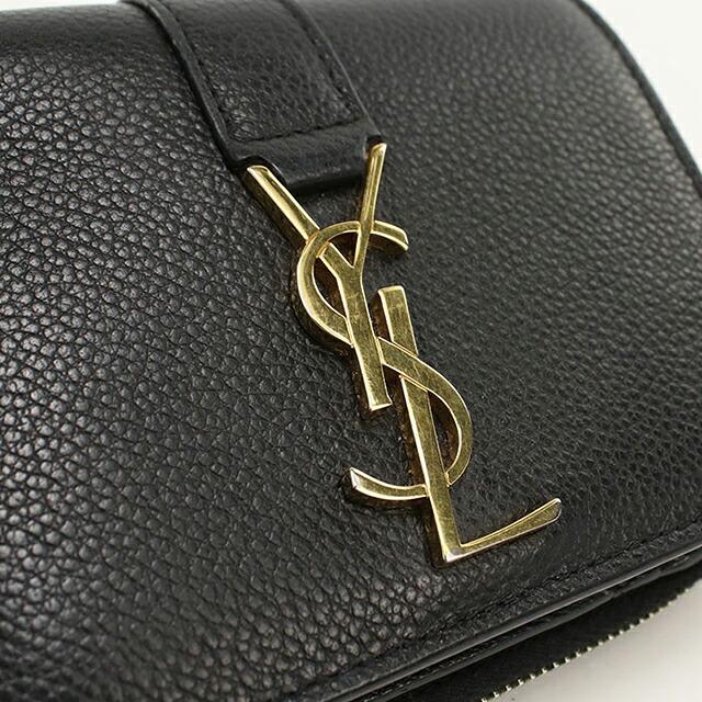 SAINT LAURENT 中古 サンローラン 二つ折り財布 二折財布 コンパクト