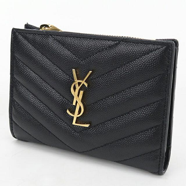 SAINT LAURENT 中古 サンローラン 二つ折り財布 二折財布 コンパクト