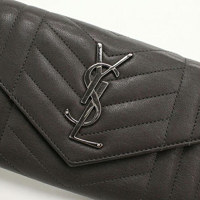 SAINT LAURENT 中古 サンローラン 長財布二折 レディース ブランド