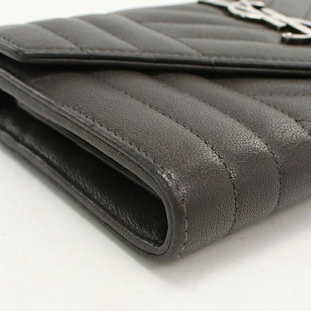 SAINT LAURENT 中古 サンローラン 長財布二折 レディース ブランド