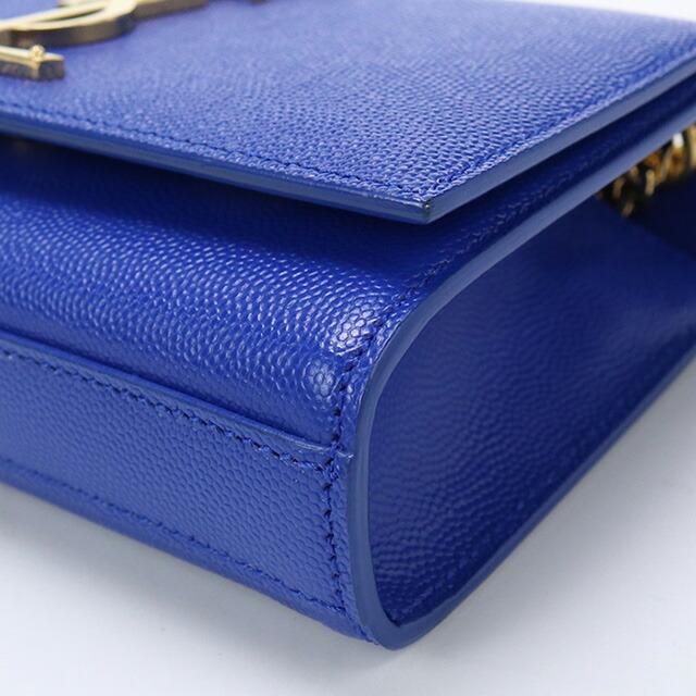 ✨YVES SAINT LAURENT✨レザー✨ネイビー✨ショルダーバッグ✨ Saint Laurent Paris(サンローランパリ) YSLロゴレザーショルダー