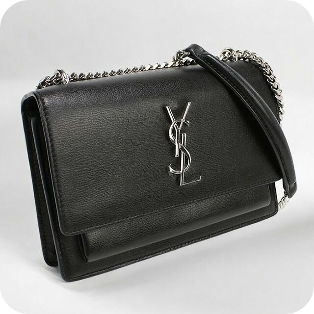 SAINT LAURENT 中古 サンローラン チェーンウォレット レディース