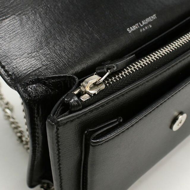SAINT LAURENT 中古 サンローラン チェーンウォレット レディース  