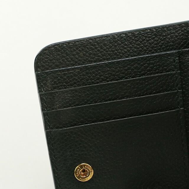 SAINT LAURENT 中古 サンローラン 二折財布 レディース ブランド YSL