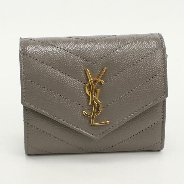 SAINT LAURENT 中古 サンローラン 三折財布 レディース ブランド