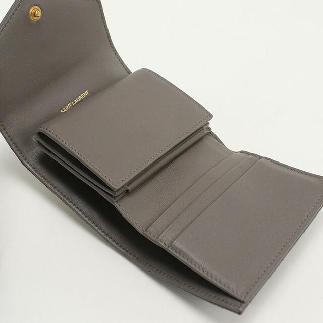 SAINT LAURENT 中古 サンローラン 三折財布 レディース ブランド