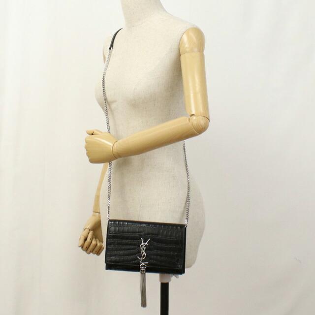 SAINT LAURENT 中古 サンローラン チェーンウォレット レディース  