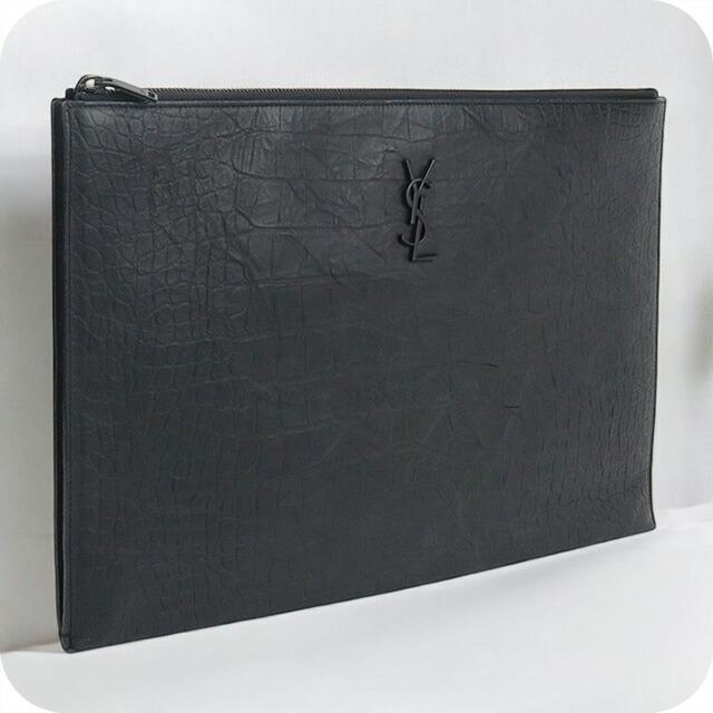 SAINT LAURENT 中古 サンローラン クラッチバッグ メンズ ブランド  