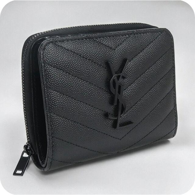 SAINT LAURENT 中古 サンローラン 二折財布 レディース ブランド 