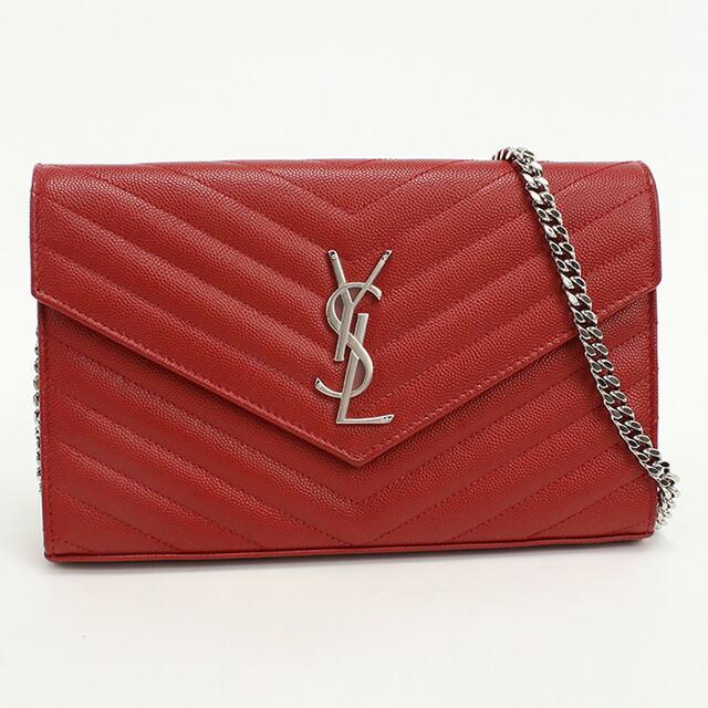SAINT LAURENT 中古 サンローラン チェーンウォレット レディース