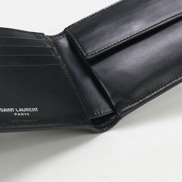 SAINT LAURENT 中古 サンローラン 二折財布 メンズ ブランド タイニー