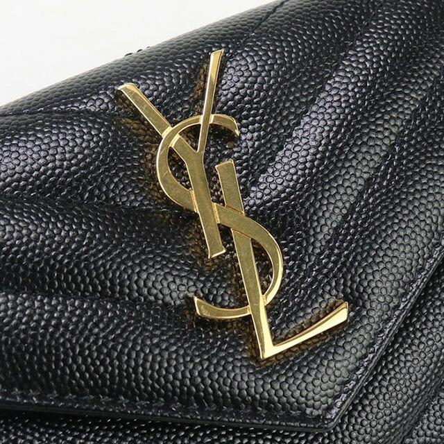 SAINT LAURENT 中古 サンローラン 二折財布 レディース ブランド  