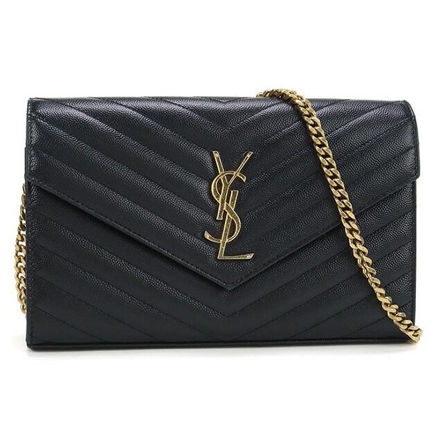 SAINT LAURENT 中古 サンローラン チェーンウォレット レディース