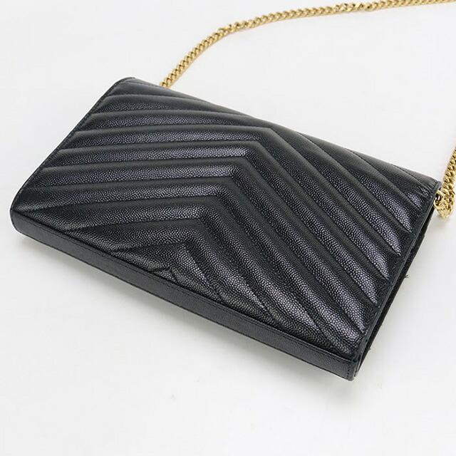 SAINT LAURENT 中古 サンローラン チェーンウォレット レディース