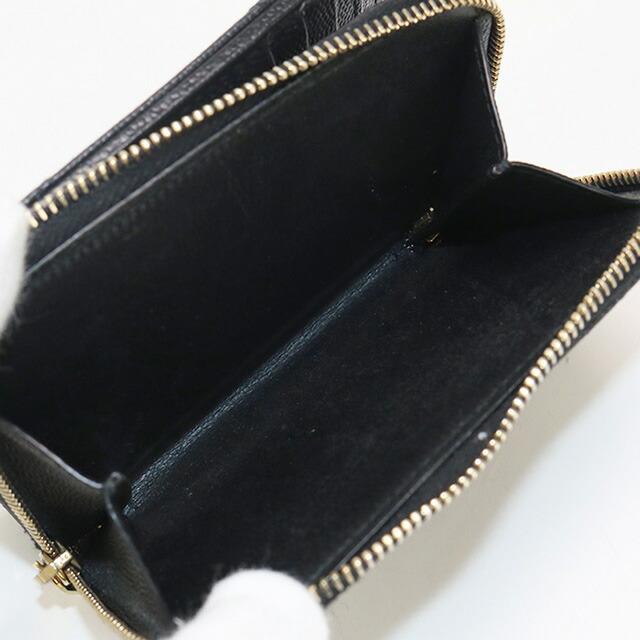 SAINT LAURENT 中古 サンローラン 二折財布小銭入付き レディース  