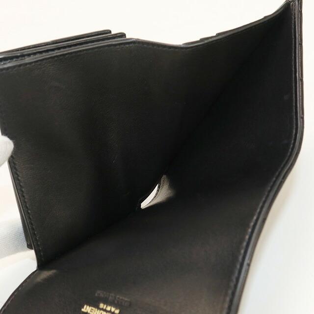 SAINT LAURENT 三つ折り財布 ブラック SAINT LAURENT 三つ折り財布 ブラック