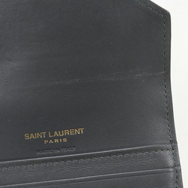 SAINT LAURENT 中古 サンローラン 三折財布 レディース ブランド