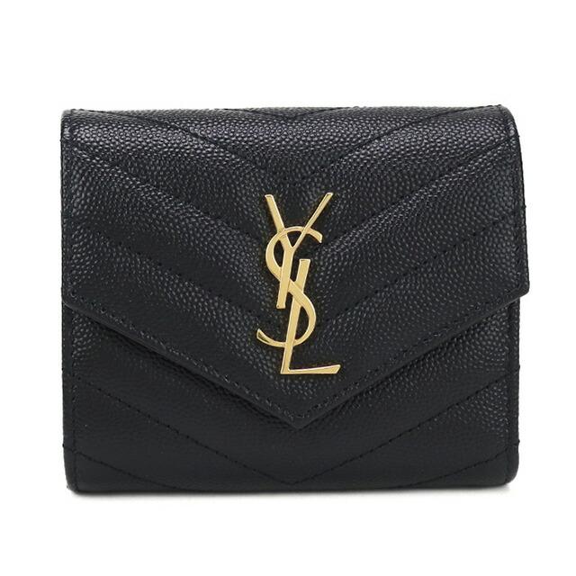 サンローラン　モノグラム　マルチフォールドウォレット　三つ折り財布 YSLサンローラン 三つ折り財布 モノグラムマルチフォールドウォレット