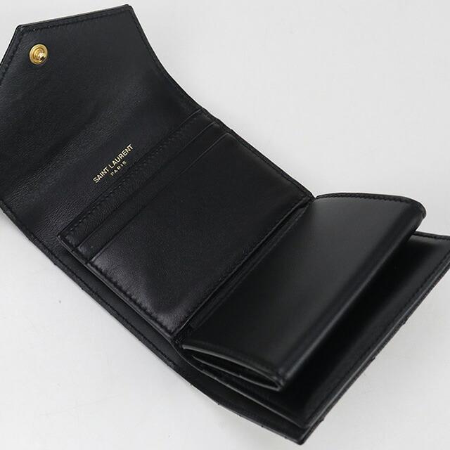 SAINT LAURENT 中古 サンローラン 三折財布 レディース ブランド