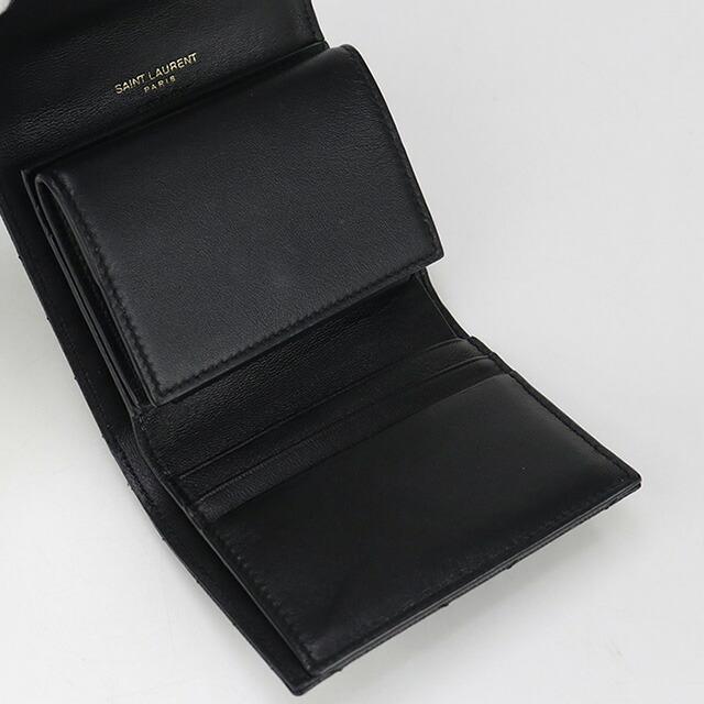 SAINT LAURENT 中古 サンローラン 三折財布 レディース ブランド