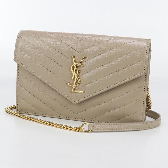 SAINT LAURENT 中古 サンローラン チェーンウォレット レディース