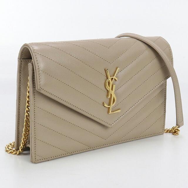SAINT LAURENT 中古 サンローラン チェーンウォレット レディース