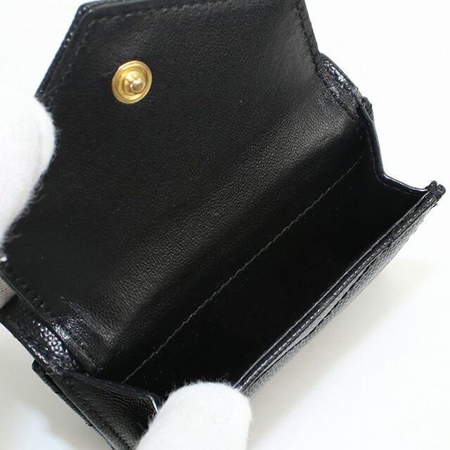 SAINT LAURENT 中古 サンローラン 三折財布 レディース ブランド 三