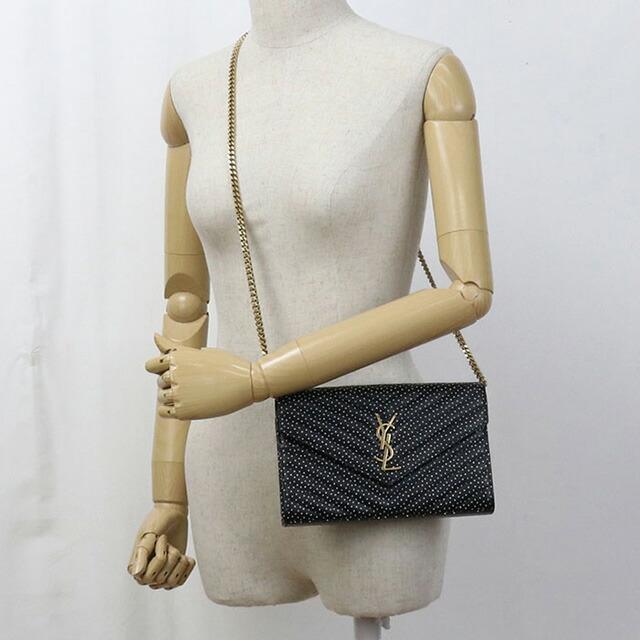 SAINT LAURENT 中古 サンローラン チェーンウォレット レディース