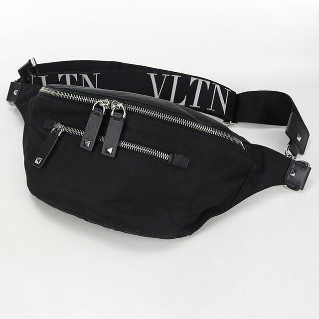 良品！希少VALENTINO（ヴァレンティノ）VLTN ロゴ ボディバッグ 黒 VALENTINO（ヴァレンティノ） 中古 ボディバッグ メンズ ブランド