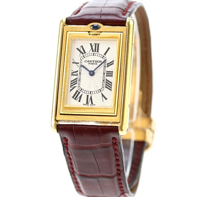 OH済】Cartier TANK LM K18 金無垢腕時計クォーツ