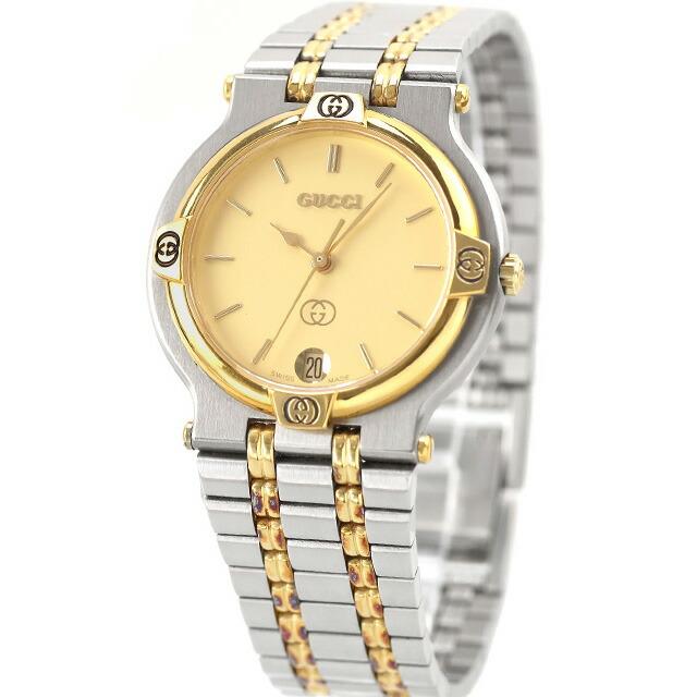 GUCCI 中古 美品 グッチ ヴィンテージ 9000Mシリーズ コンビ