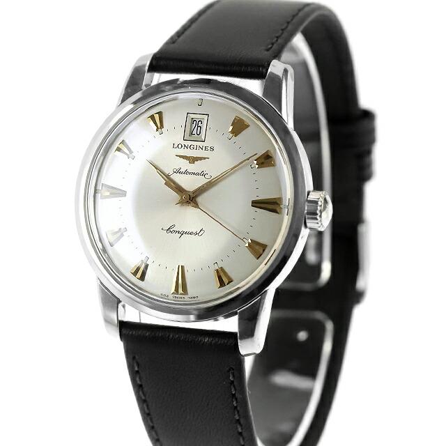 コンクエスト 中古 美品・ベルト新品 ロンジン LONGINES ヘリテージ