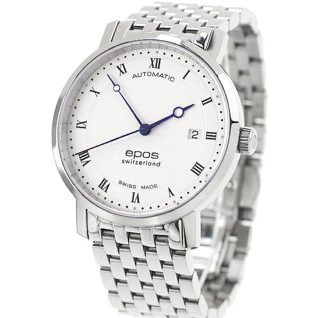 EPOS 中古 超美品 エポス オリジナーレ 3針デイト シンプル スイス製