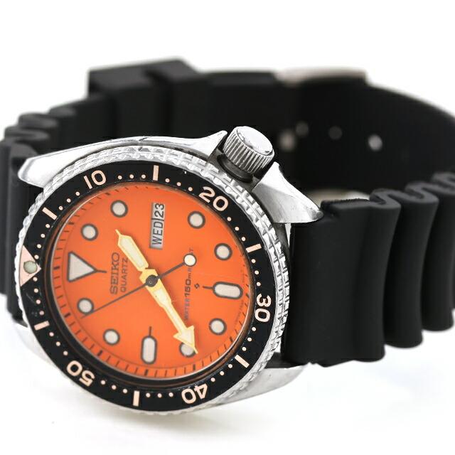 SEIKO（セイコー） 中古 ダイバーズウォッチ 150m オレンジ 7548